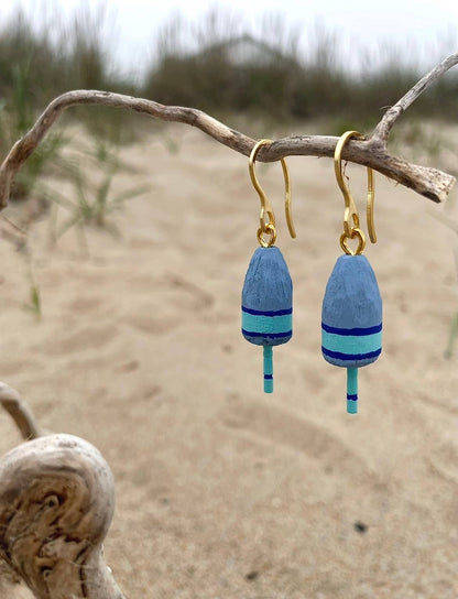 Blue Harbour Boatique - Buoy Earrings: Yellow - PMA Store at the Portland Museum of Art, Maine
