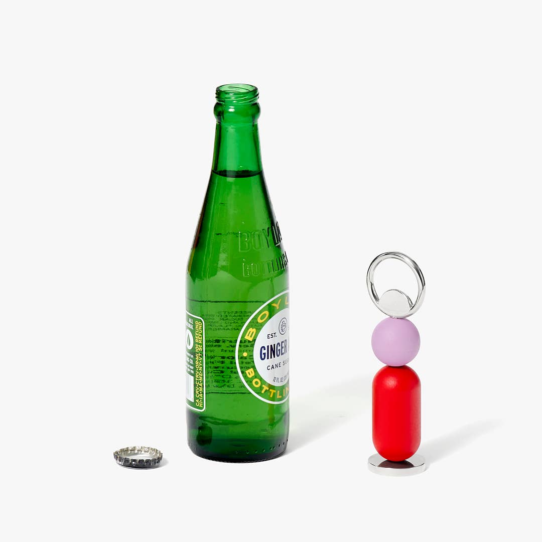 Abaco Bottle Opener: Red/Green/Blue - PMA Store at the Portland Museum of Art, Maine