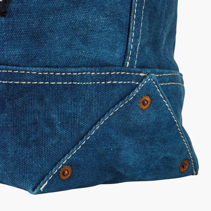 IMMODEST COTTON - Large East West Tote | Indigo - PMA Store at the Portland Museum of Art, Maine