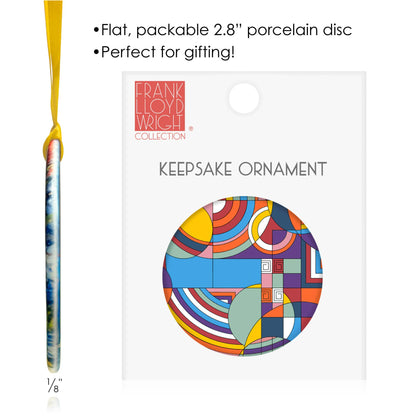 Frank Lloyd Wright Hoffman Rug Keepsake Ornament - PMA Store at the Portland Museum of Art, Maine