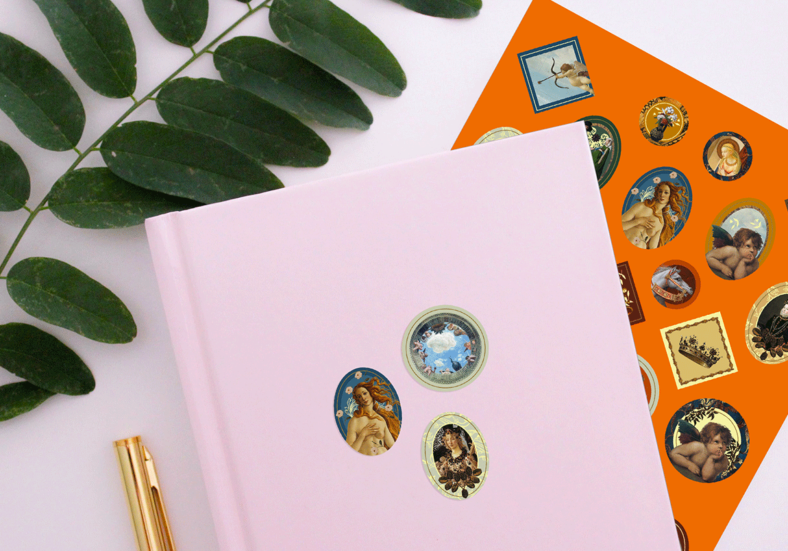 Today is Art Day - Stickers Renaissance by Mon Petit Art - PMA Store at the Portland Museum of Art, Maine