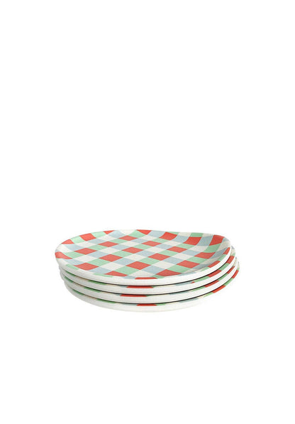 Xenia Taler - Gingham Coaster - Set of 4 - PMA Store at the Portland Museum of Art, Maine