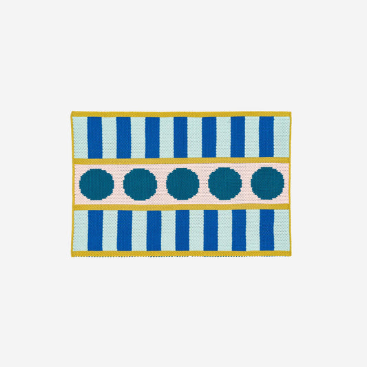 VERLOOP | knits - Stripe Dot Mini Rug: Ruby
