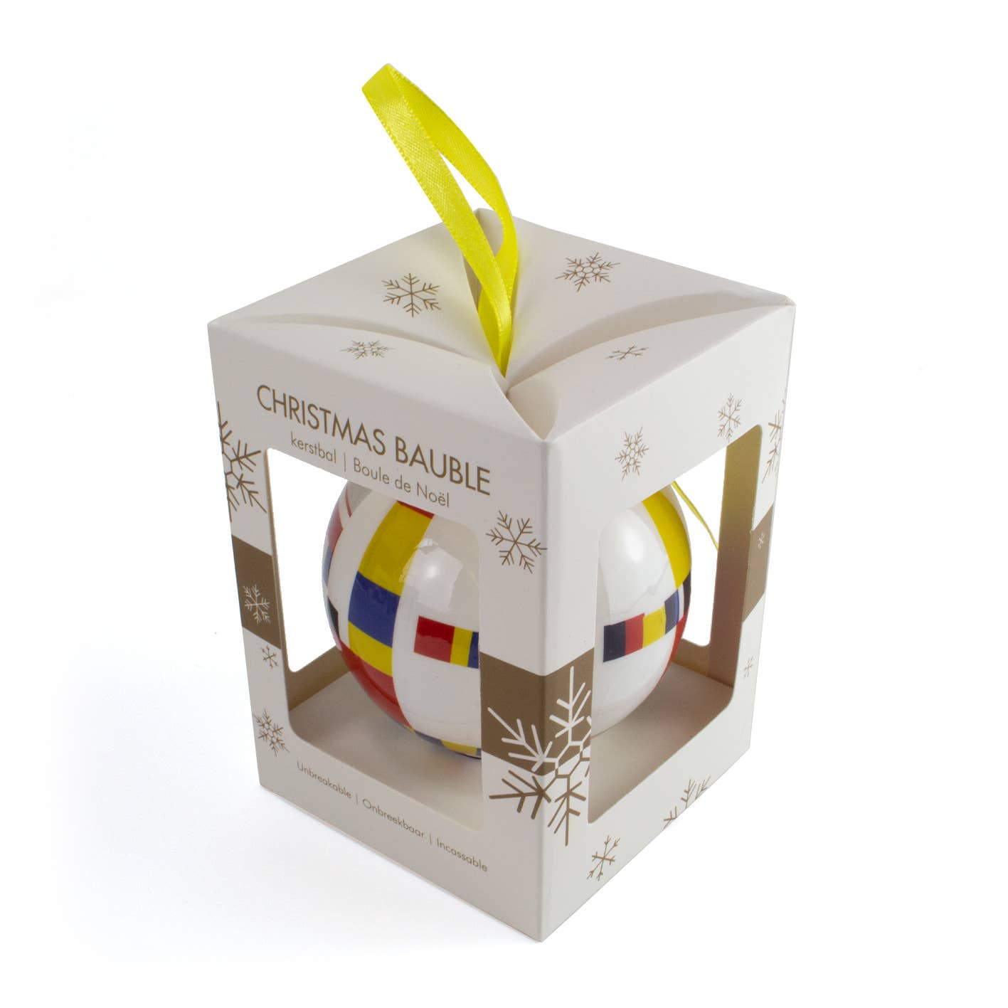 Mondriaan Boogie Woogie Unbreakable Christmas Ornament - PMA Store at the Portland Museum of Art, Maine