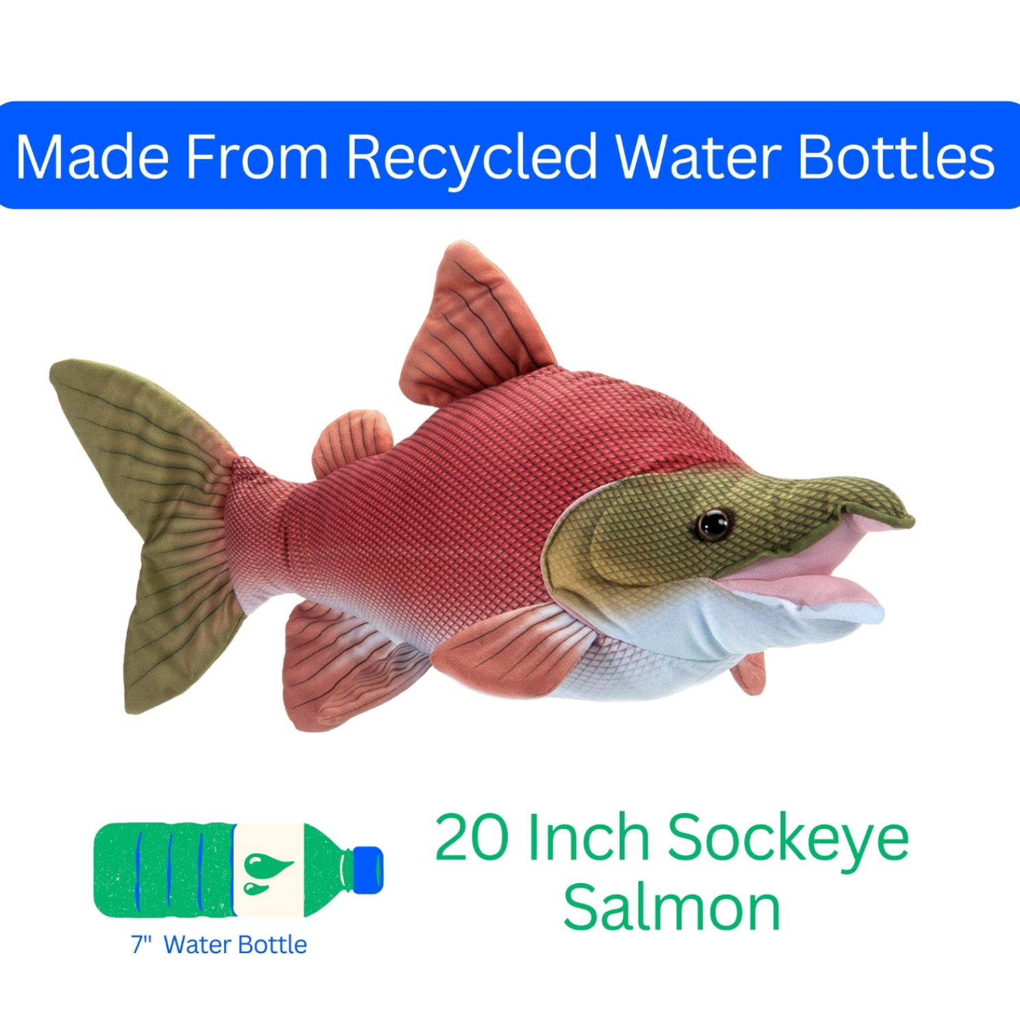 The Petting Zoo - River Fish Sockeye Salmon medium 20" - PMA Store at the Portland Museum of Art, Maine