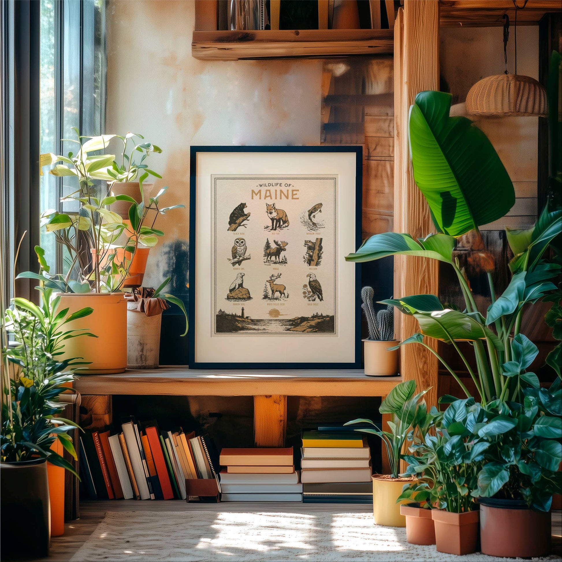 Benoit's Design Co. - Maine Wildlife Print: Unframed 8x10 Print - PMA Store at the Portland Museum of Art, Maine