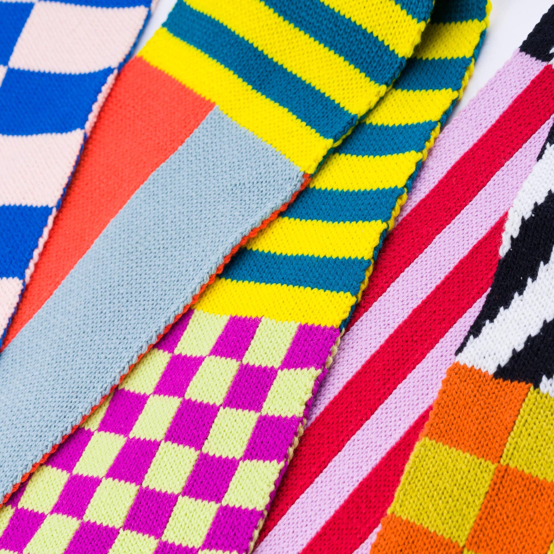 VERLOOP | knits - Pattern Patch Skinny Knit Scarf: Desert - PMA Store at the Portland Museum of Art, Maine