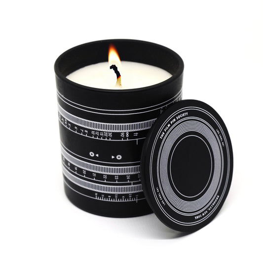 Cinema Movie Lens Candle - 100% Vegan Soy Wax, 10oz - PMA Store at the Portland Museum of Art, Maine