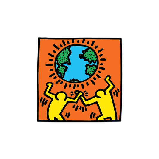Apply Stickers - Earth by Keith Haring - Die-Cut Sticker - PMA Store at the Portland Museum of Art, Maine