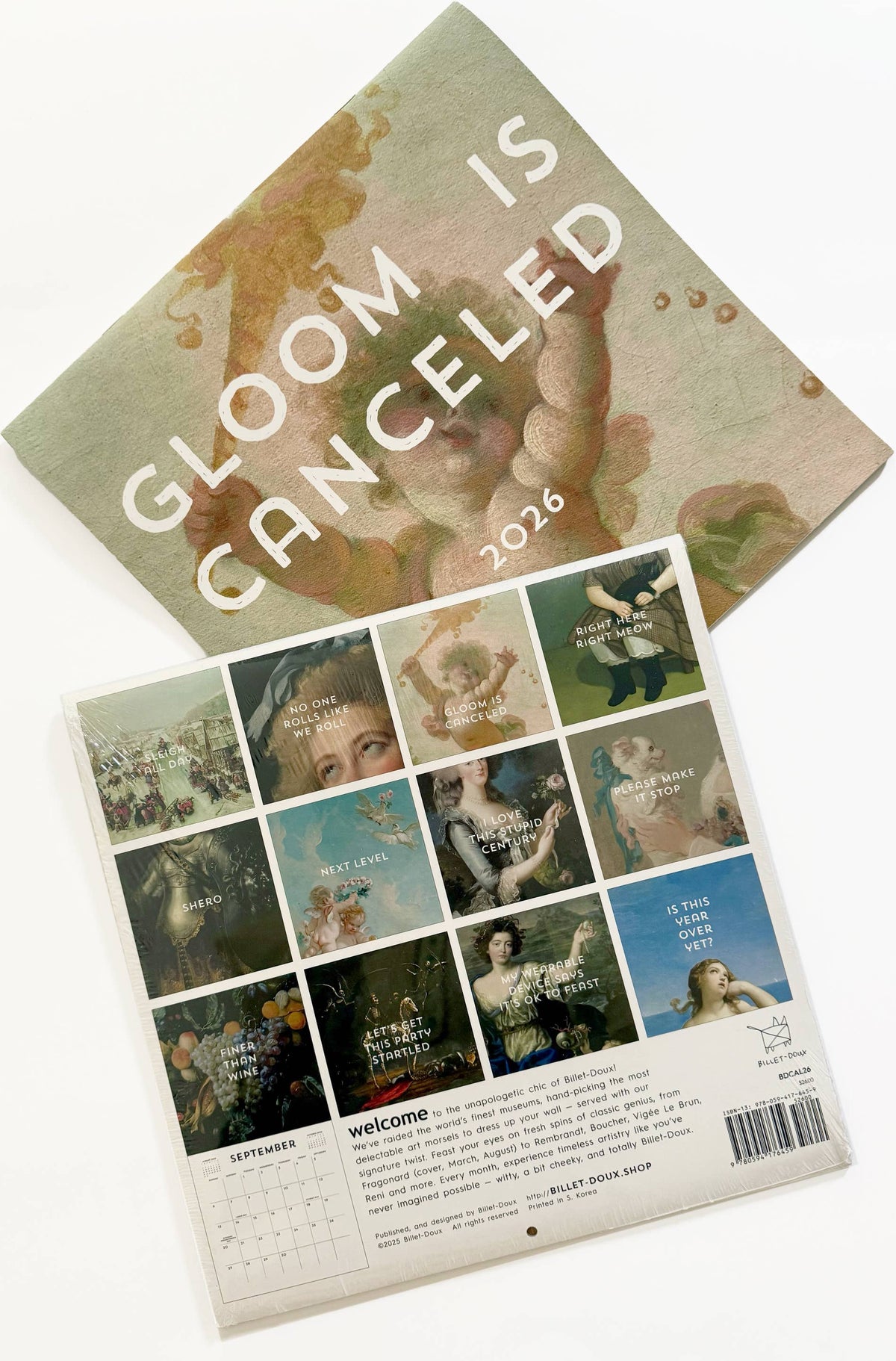 Billet Doux Cards - Billet-Doux 2026 Wall Calendar