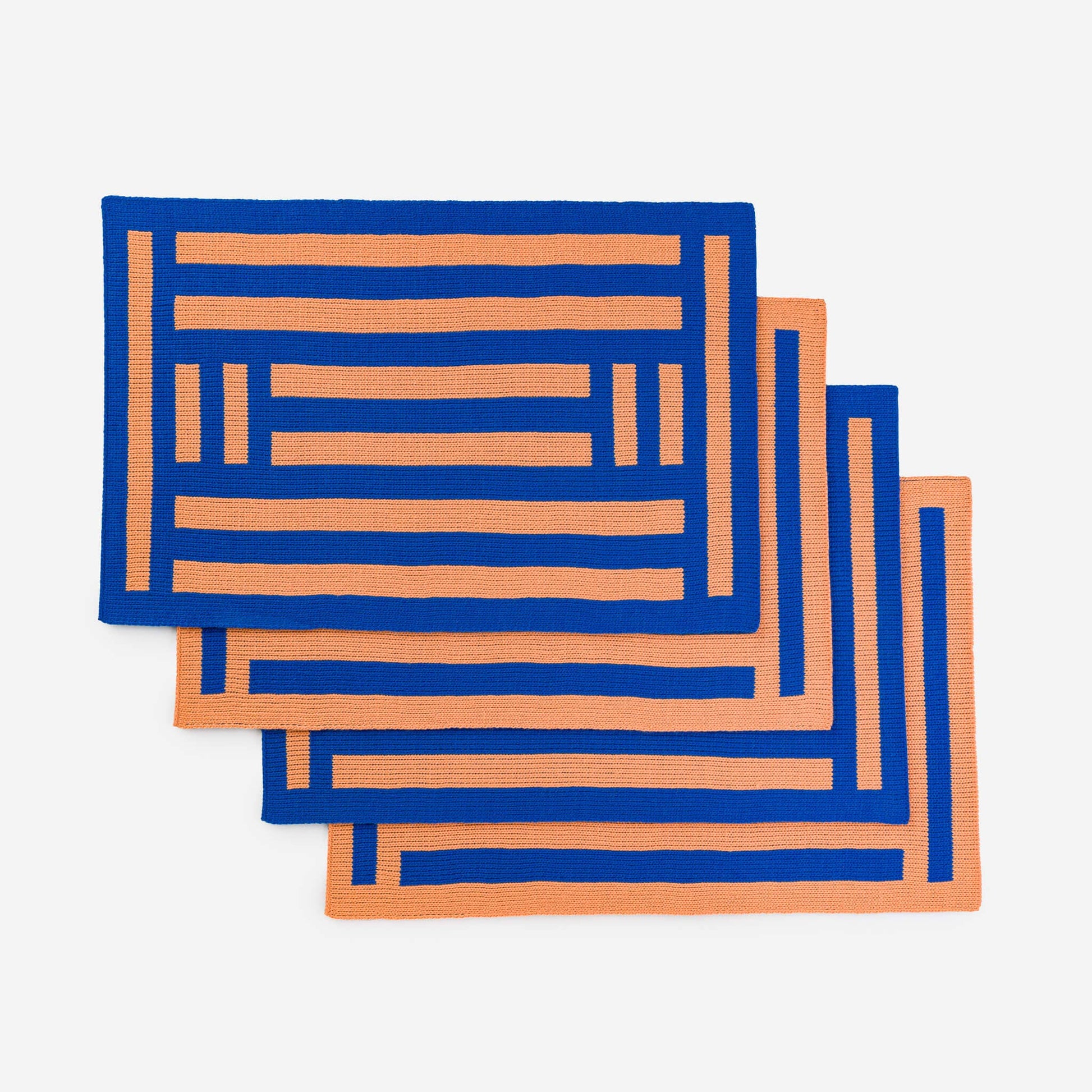 Columns Placemat Set: Black - PMA Store at the Portland Museum of Art, Maine