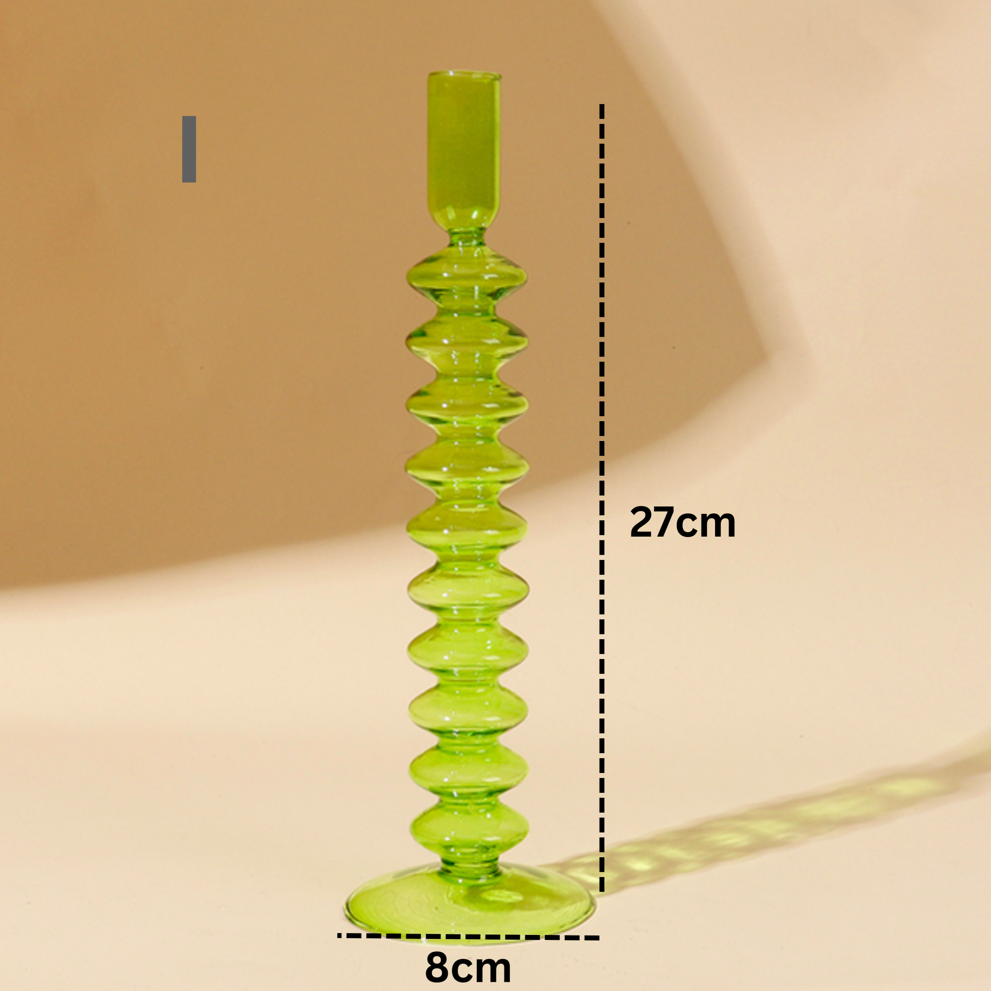 IVORE.GROUP (We cover All Import duty) - Lime Green Candlestick Holder | Flower Vase: I - PMA Store at the Portland Museum of Art, Maine