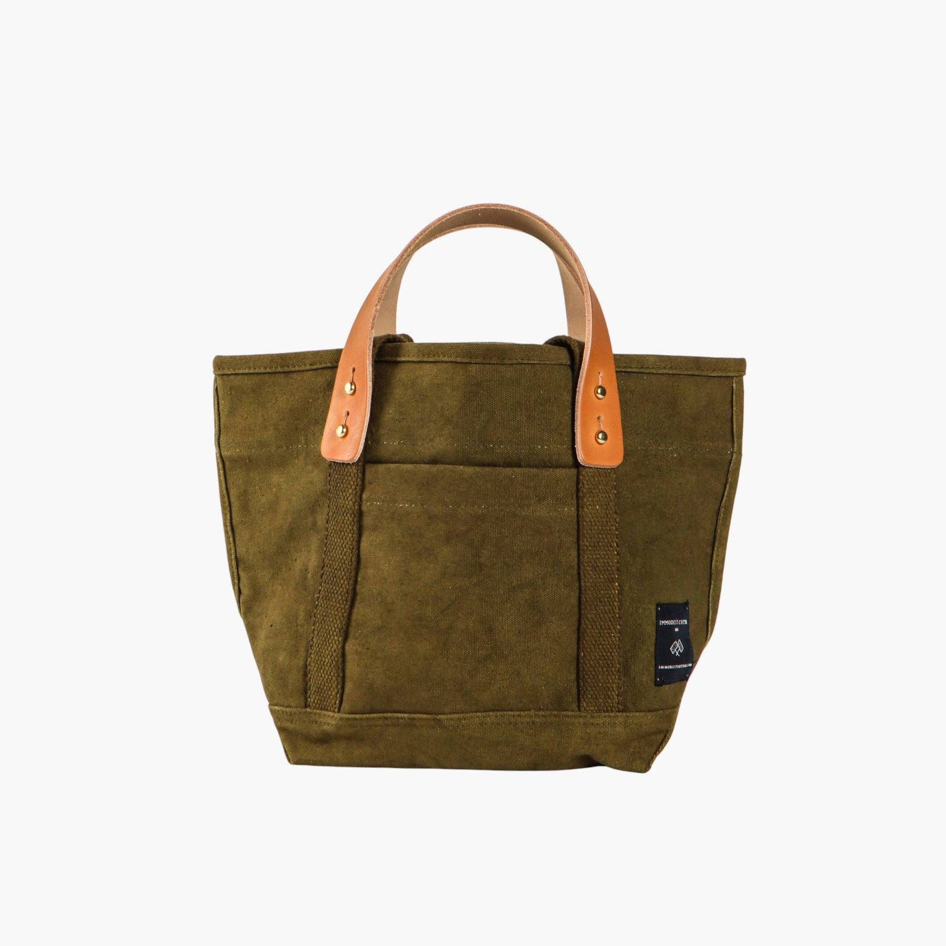 IMMODEST COTTON - Lunch Tote | Olive - PMA Store at the Portland Museum of Art, Maine