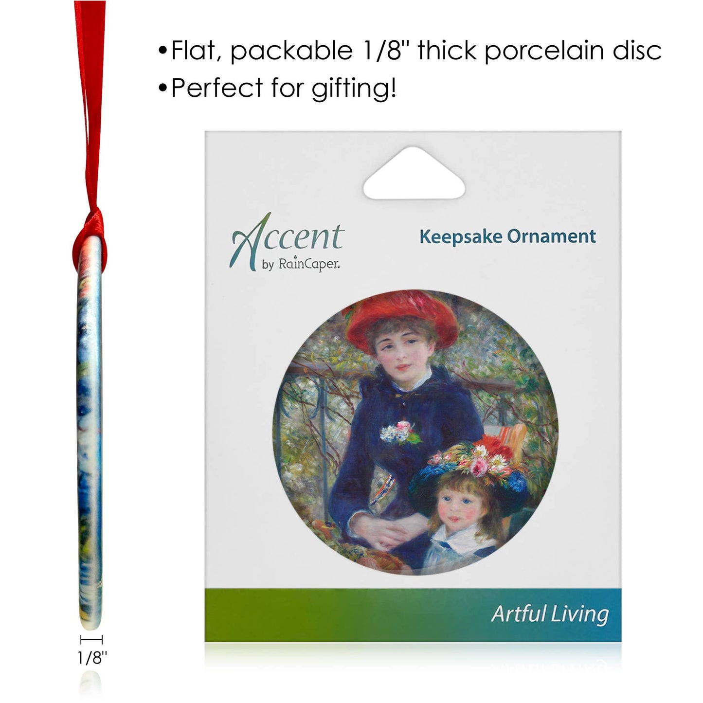 Renoir "Two Sisters on the Terrace" Keepsake Ornament - PMA Store at the Portland Museum of Art, Maine