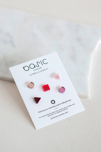 Pamela Coromoto - Basic - Mini Earrings Set (5) - Colorful Palette: Yellow Palette