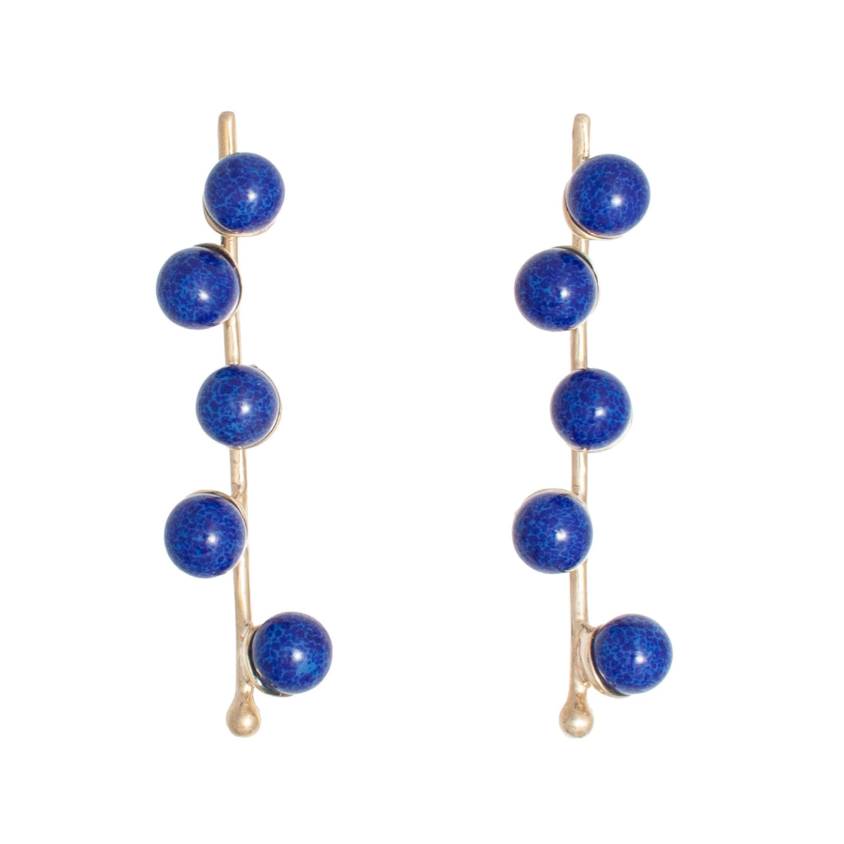 CASTLECLIFF - MINIM EARRING IN ROUND: LAPIS - PMA Store at the Portland Museum of Art, Maine