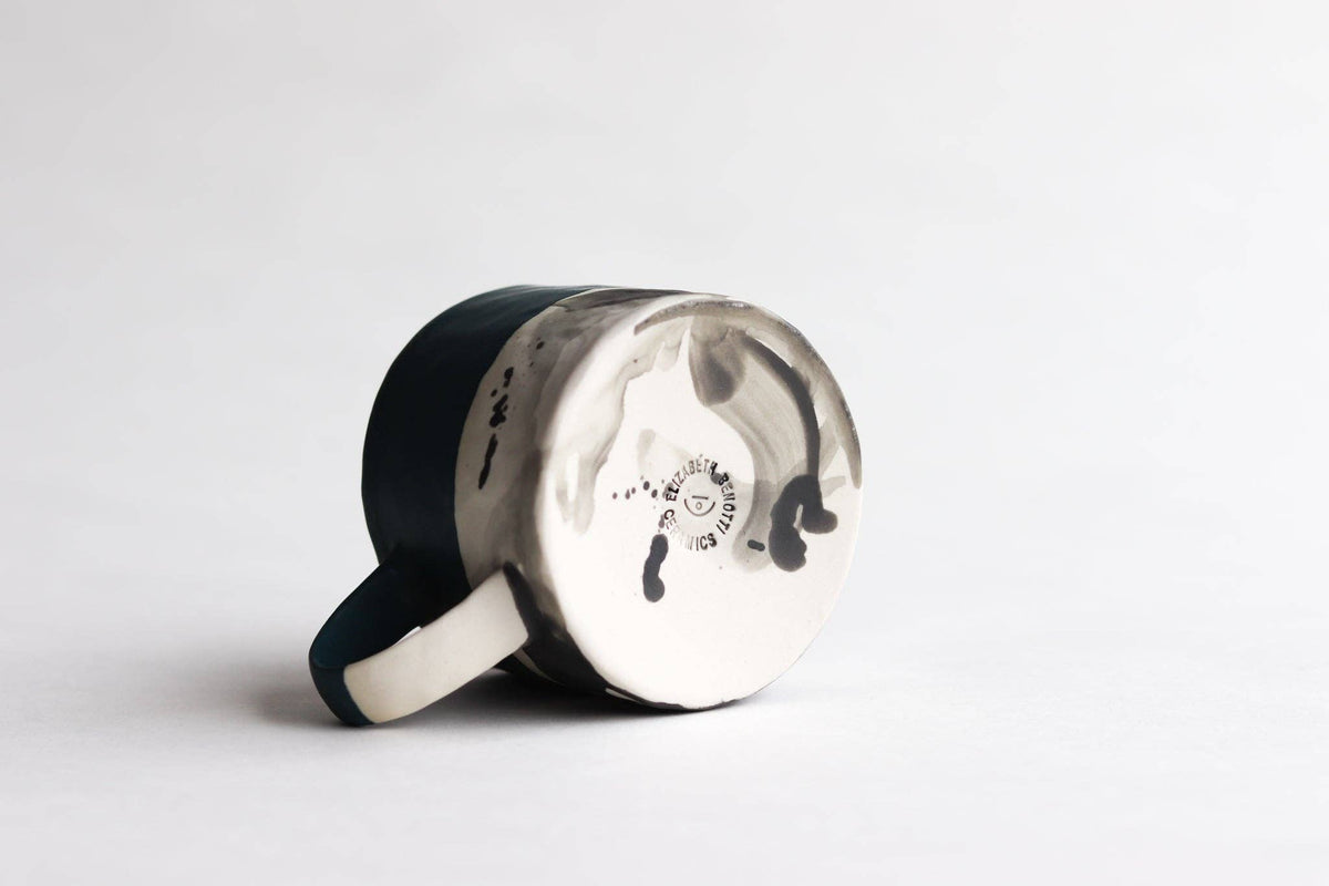 Elizabeth Benotti Ceramics - Pinched Splatter Mug: Daybreak - PMA Store at the Portland Museum of Art, Maine
