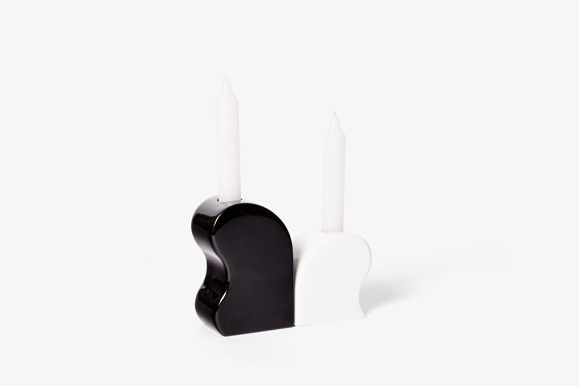 Seymour Candle Holder: Black/White - PMA Store at the Portland Museum of Art, Maine