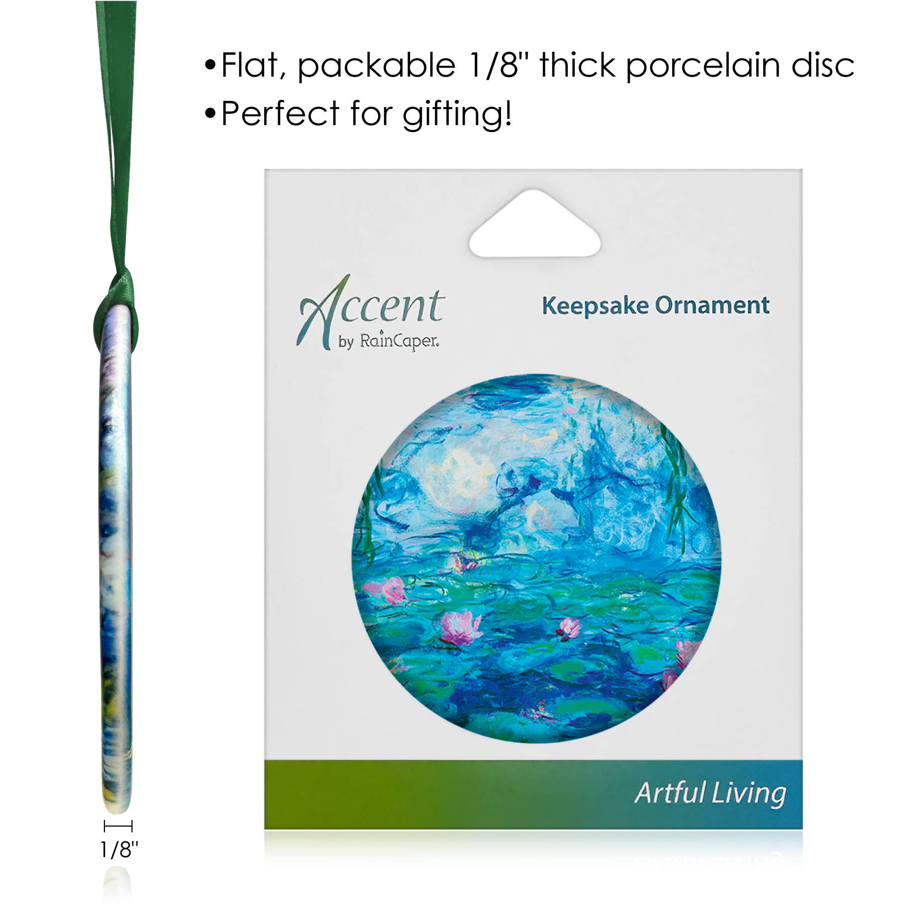 Monet "Nymphéas" Keepsake Ornament - PMA Store at the Portland Museum of Art, Maine