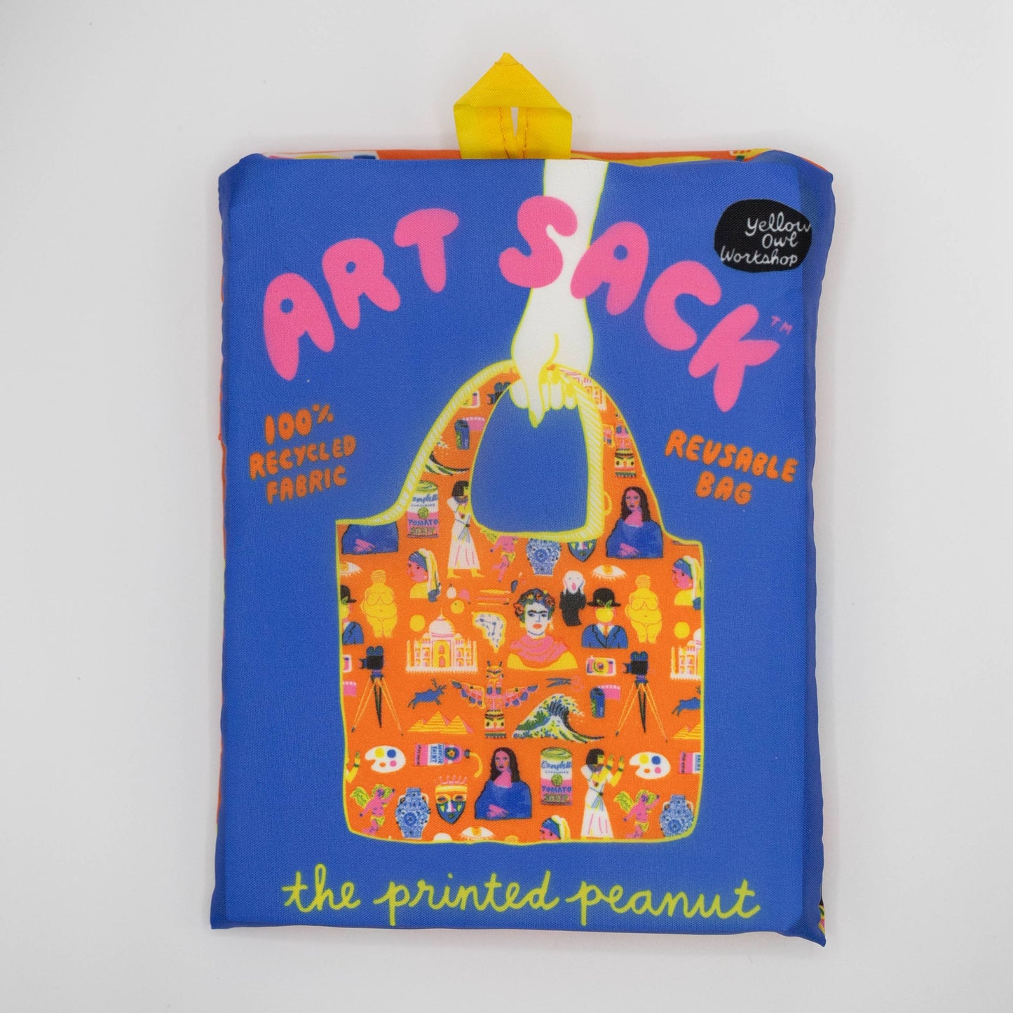 Yellow Owl Workshop - Art History Art Sack by The Printed Peanut - Reusable Tote - PMA Store at the Portland Museum of Art, Maine