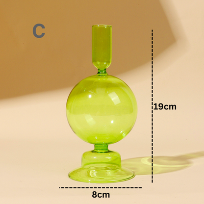 IVORE.GROUP (We cover All Import duty) - Lime Green Candlestick Holder | Flower Vase: I - PMA Store at the Portland Museum of Art, Maine