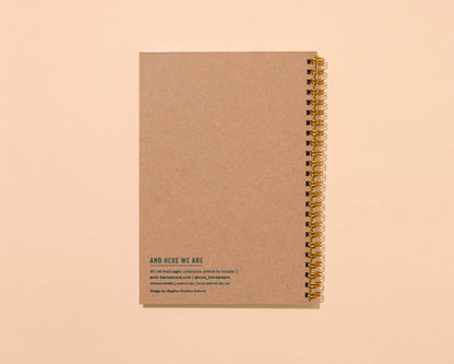 And Here We Are - Letterpress A5 Spiral Notebook—Rainbow Trout (Colorful Fish) - PMA Store at the Portland Museum of Art, Maine