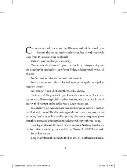 Hachette Book Group - Lessons from Cats for Surviving Fascism: Hardcover