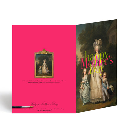 "Happy Mother's Day" (Marie Antoinette) A6 card : Recycled white envelopes - PMA Store at the Portland Museum of Art, Maine