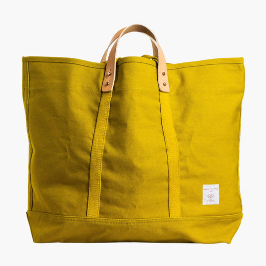 IMMODEST COTTON - Large East West Tote | Chartreuse - PMA Store at the Portland Museum of Art, Maine