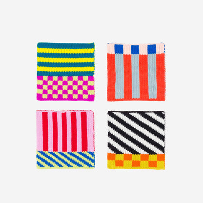 VERLOOP | knits - Pattern Patch Coaster Set: Desert