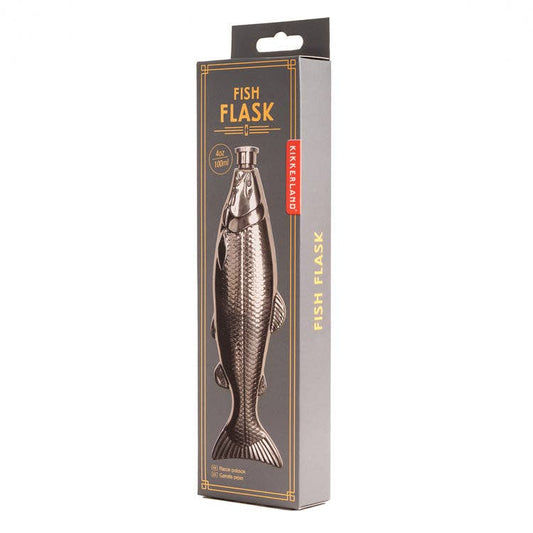 Kikkerland Design Inc - Fish Flask - PMA Store at the Portland Museum of Art, Maine