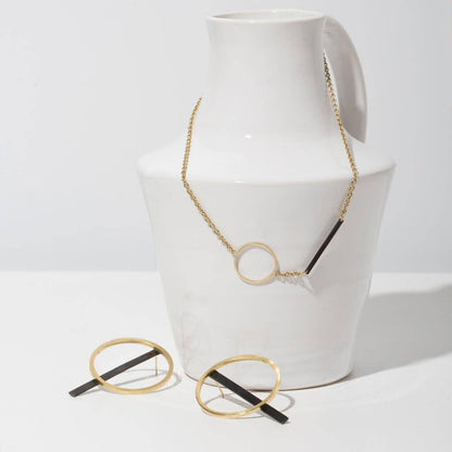 MULXIPLY - Embrace Convertible Earrings | Mixed Metals - PMA Store at the Portland Museum of Art, Maine