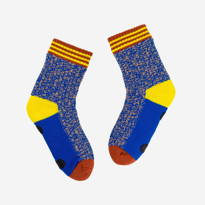 Varsity Knit House Socks: Golden Olive / L/XL - W 9.5-12.5<br>M 8-11