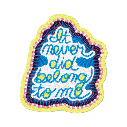 Apply Stickers - It never did belong to me by Jeffrey Gibson - Sticker - PMA Store at the Portland Museum of Art, Maine