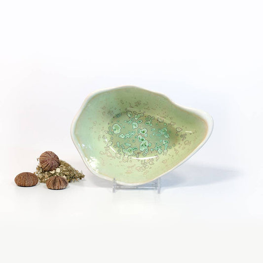 Alison Evans Ceramics - Small Oyster Bowl: Seafoam - PMA Store at the Portland Museum of Art, Maine