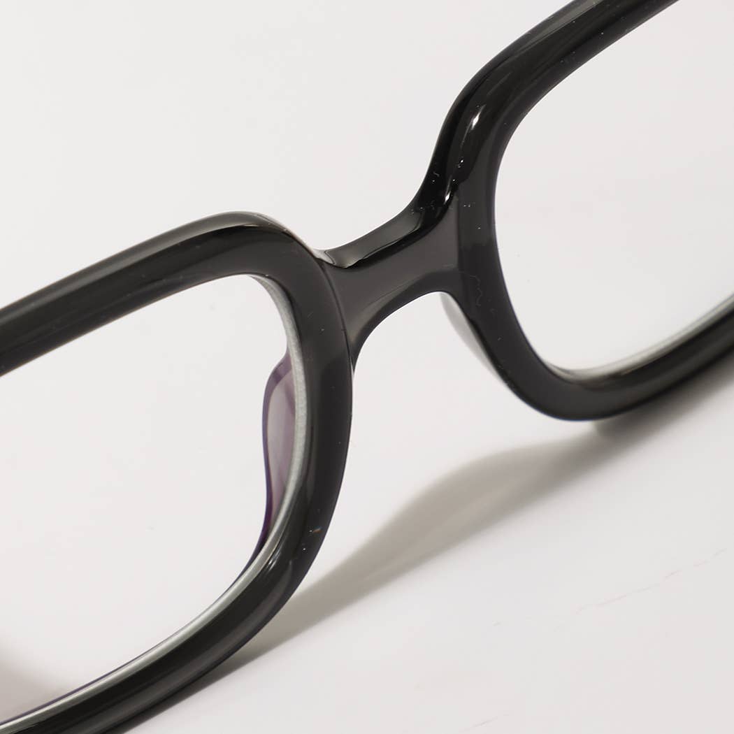 Fashion City - Rectangle Frame Blue Light Reading Glasses: 12 ASSORTED COLOR / ONE SIZE