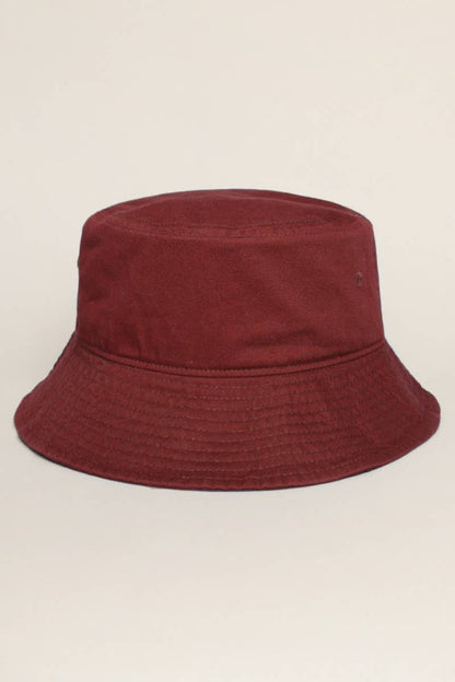 Fashion City - Solid Color Cotton Bucket Fisherman Hats: GREENTEA / S/M