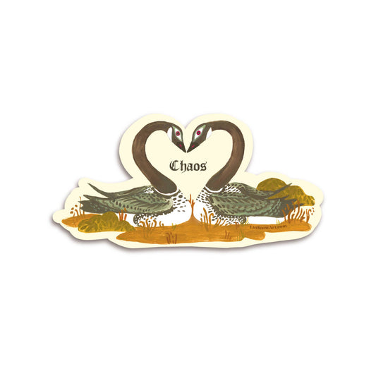 Lin Snow Art - Chaos Gooses Sticker - PMA Store at the Portland Museum of Art, Maine