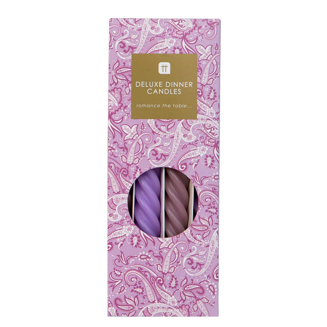 Pink & Purple Spiral Taper Candles | 4 Pack | Home Decor | - PMA Store at the Portland Museum of Art, Maine