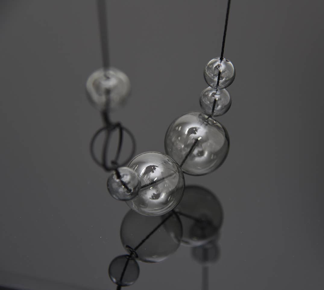 Pursuits - Orbits Necklace: Silver Aqua