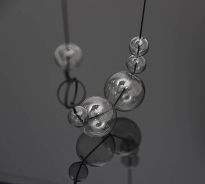 Pursuits - Orbits Necklace: Silver Aqua