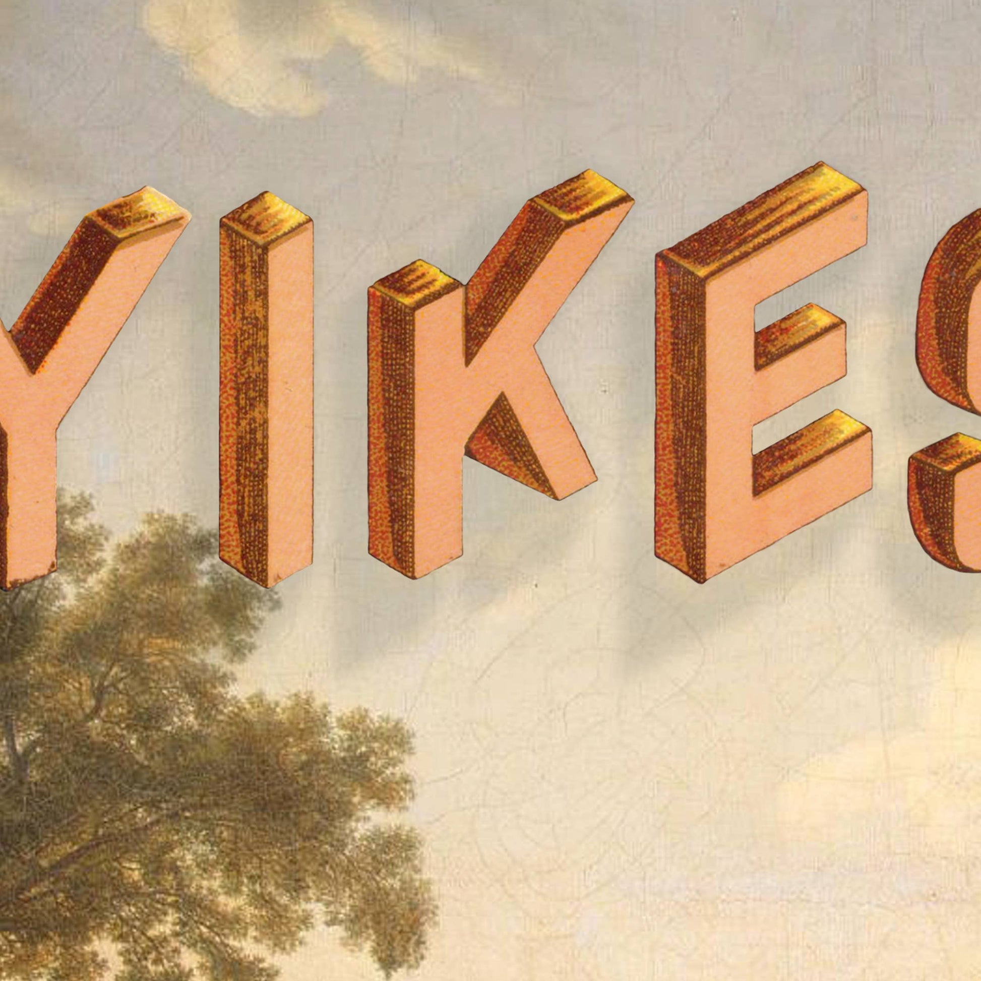 "Pastoral: YIKES" A6 greeting card : Recycled white envelopes - PMA Store at the Portland Museum of Art, Maine