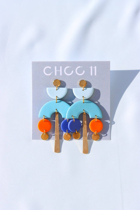 MIRANDA EARRINGS (COLOR BLOCK): Color block I