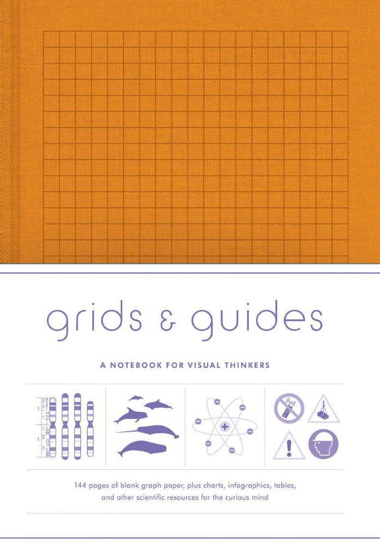 Chronicle Books - Grids & Guides Orange Notebook - PMA Store at the Portland Museum of Art, Maine