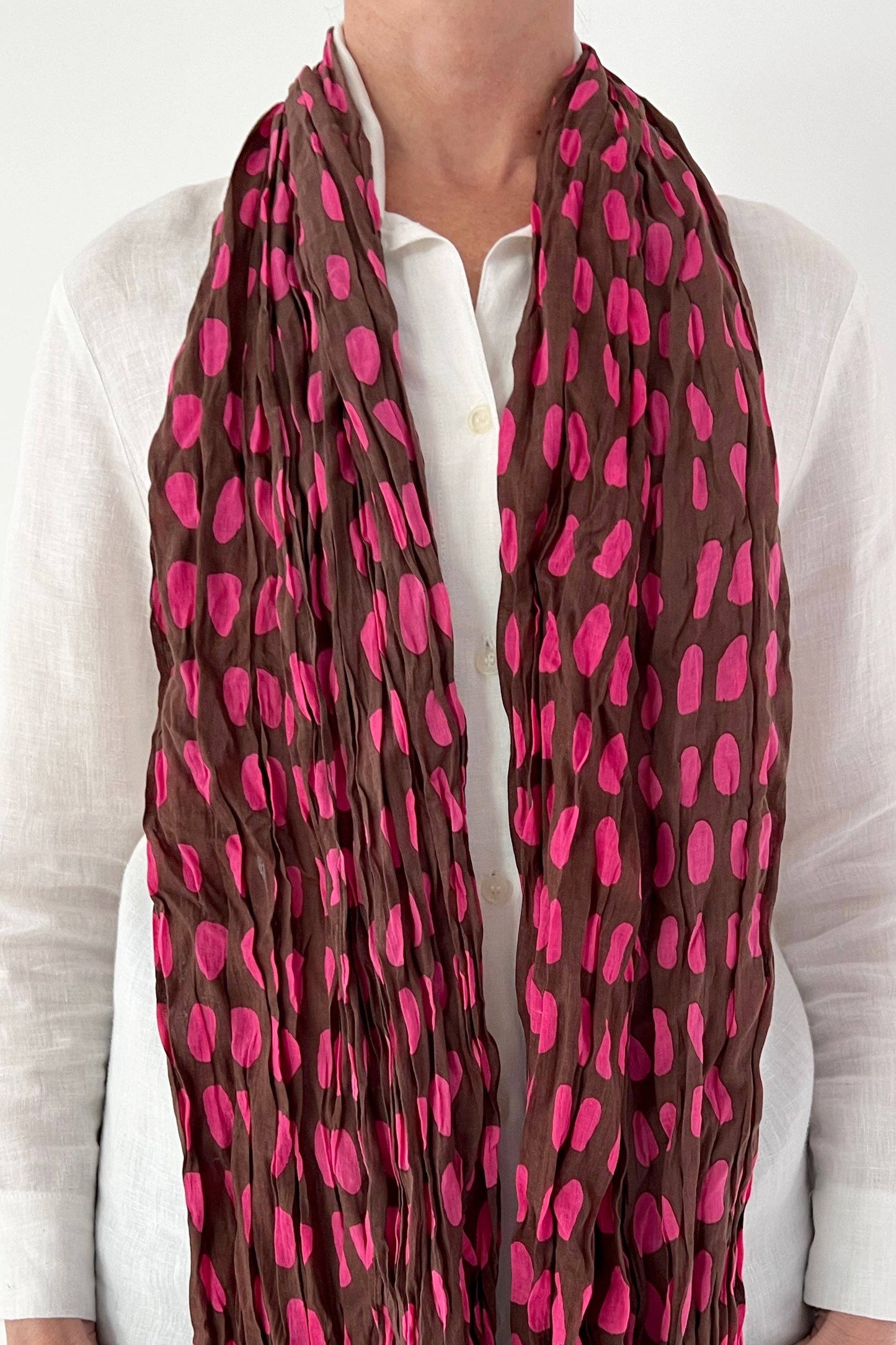 See Design - Cotton Scarf: Story Aqua/Citron