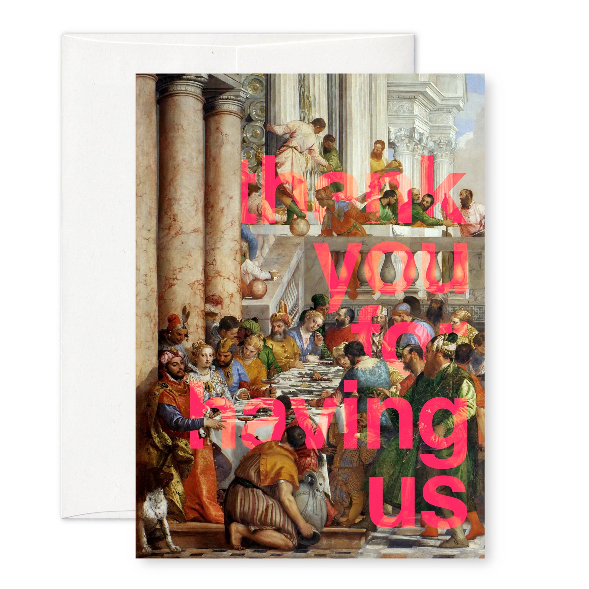 “Thank you for having us” A6 thank-you card: Recycled white envelope - PMA Store at the Portland Museum of Art, Maine