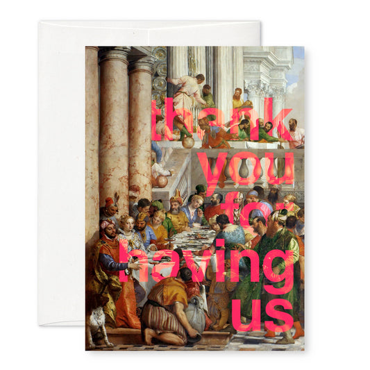 “Thank you for having us” A6 thank-you card: Recycled white envelope - PMA Store at the Portland Museum of Art, Maine