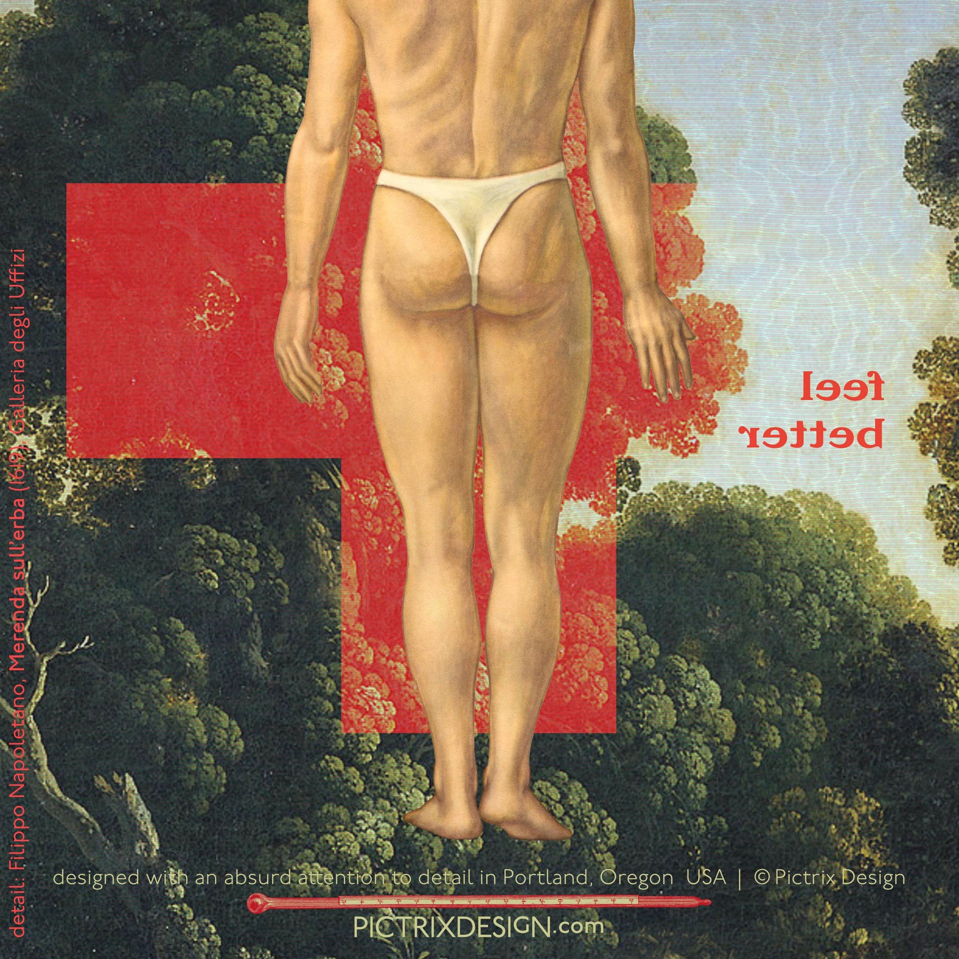 Pictrix Design - "Feel better (man)" A6 get well card 👉with STICKERS👈: Recycled white envelopes - PMA Store at the Portland Museum of Art, Maine