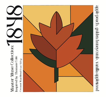The Scented Palette - Apple Honey Thomas Cole-Inspired Fall Art Candle — 1848: Candle