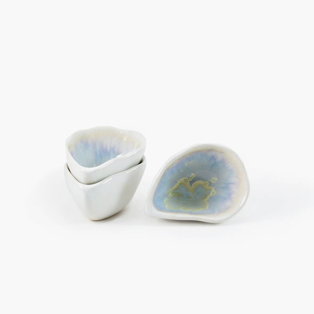 Alison Evans Ceramics - Oyster Desert Bowl: Mint & Tortoise
